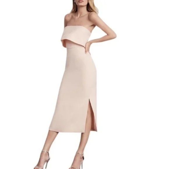 C/MEO Collective Strapless Blush Midi Dress (Love Like This) - Picture 3 of 10